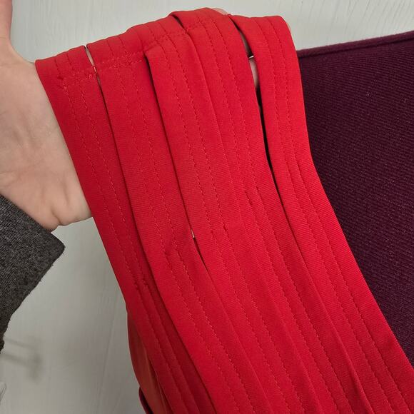 NEW NWT Women's Andre Oliver Red Off the Shoulder Party Cocktail Dress | Size 10 - Picture 6 of 11